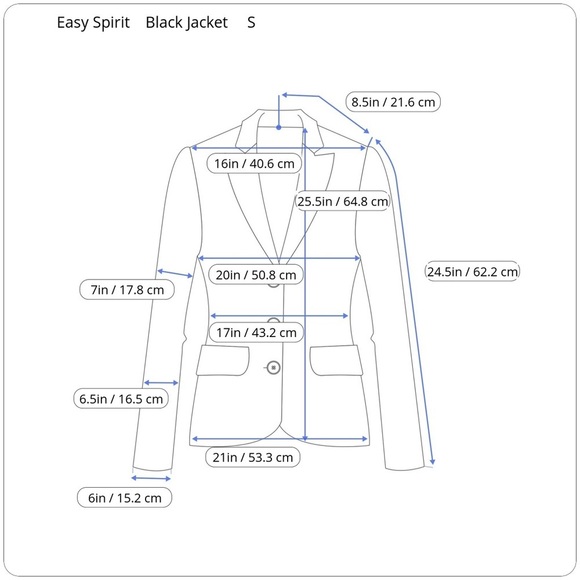 Easy Spirit Black Long Sleeve Collared Jacket Small - Picture 14 of 15